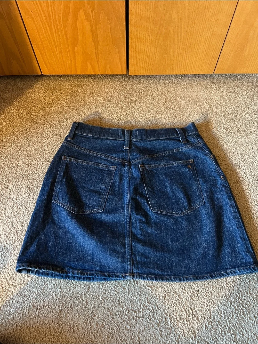 Madewell Dark Wash Denim Mini Skirt